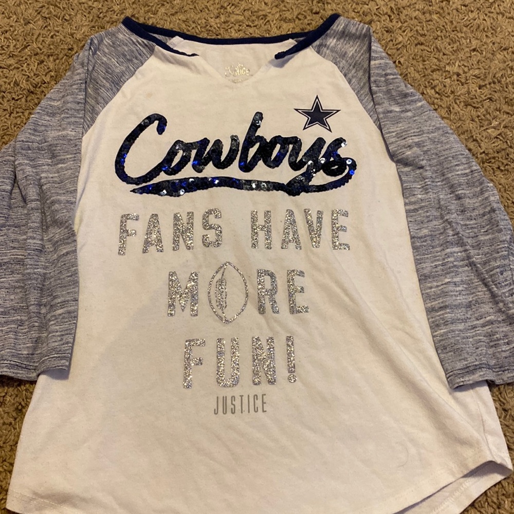 Justice Girls Dallas Cowboys Long Sleeve